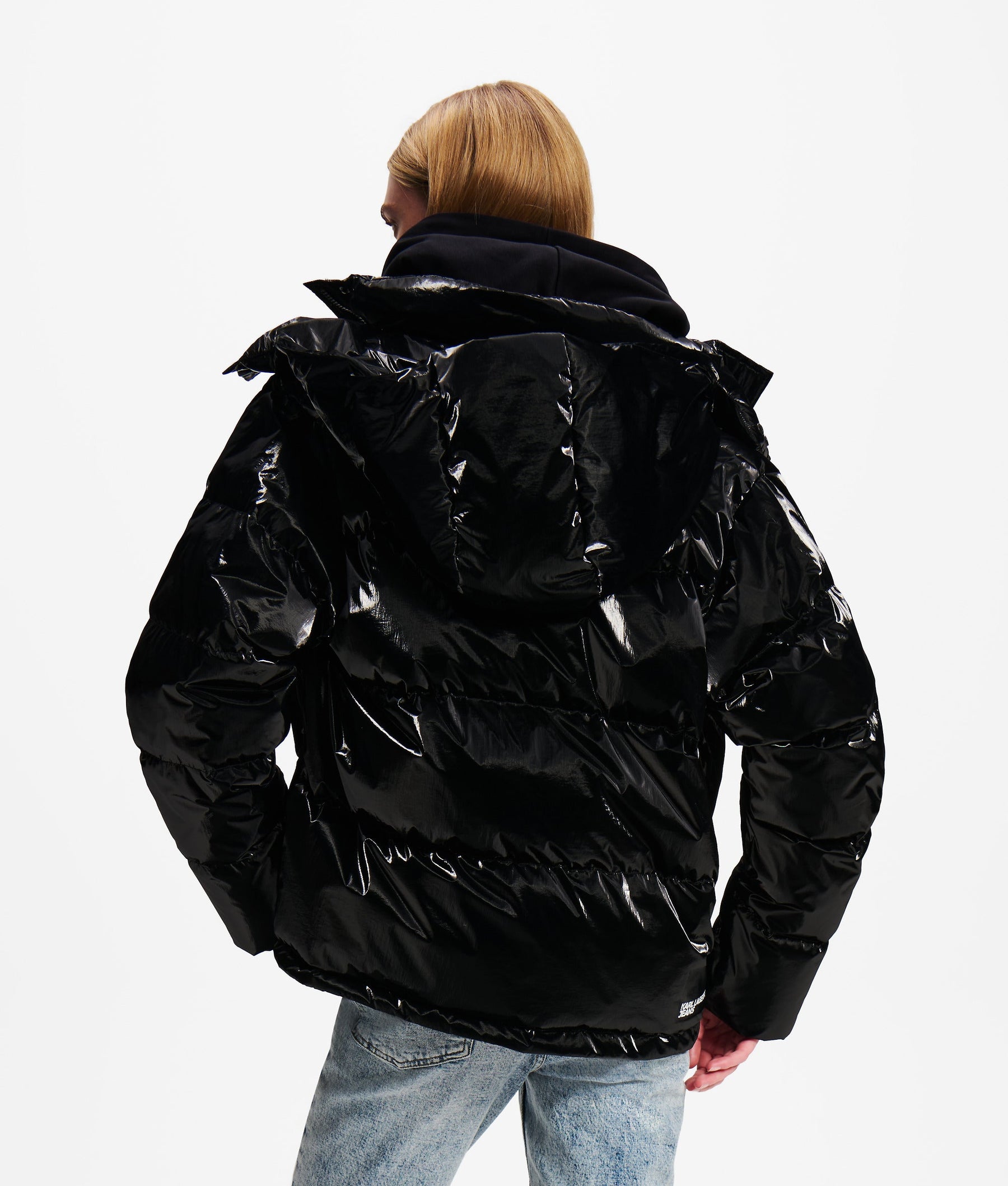 Pearlised puffer jacket