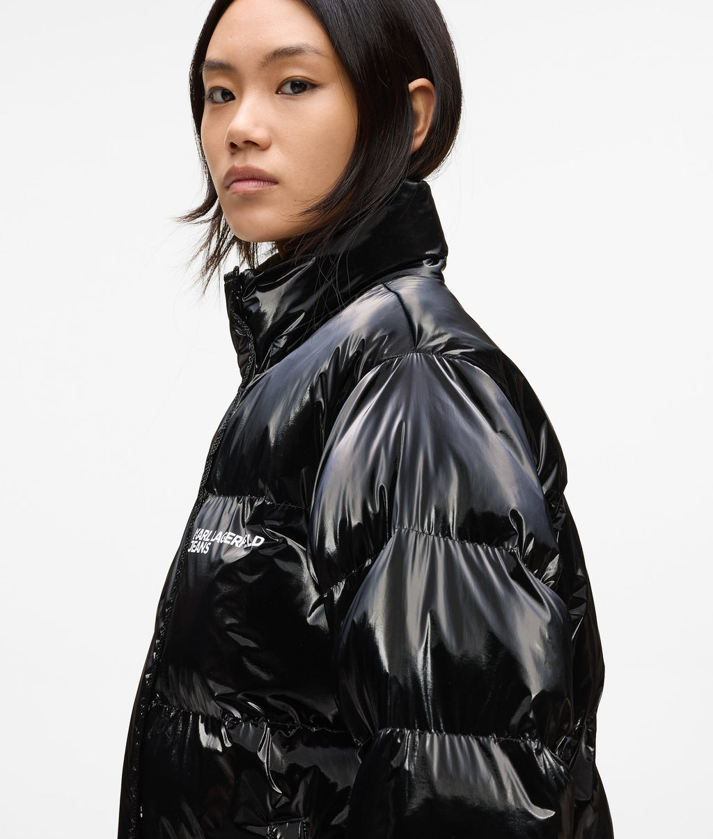 Shiny puffer jacket