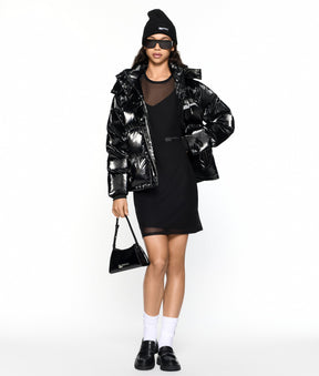 Pearlised puffer jacket