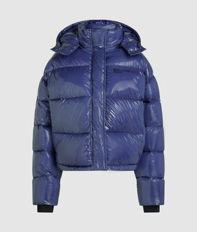 Shiny boxy puffer jacket