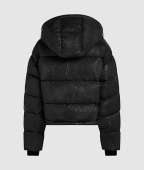 Shiny boxy puffer jacket