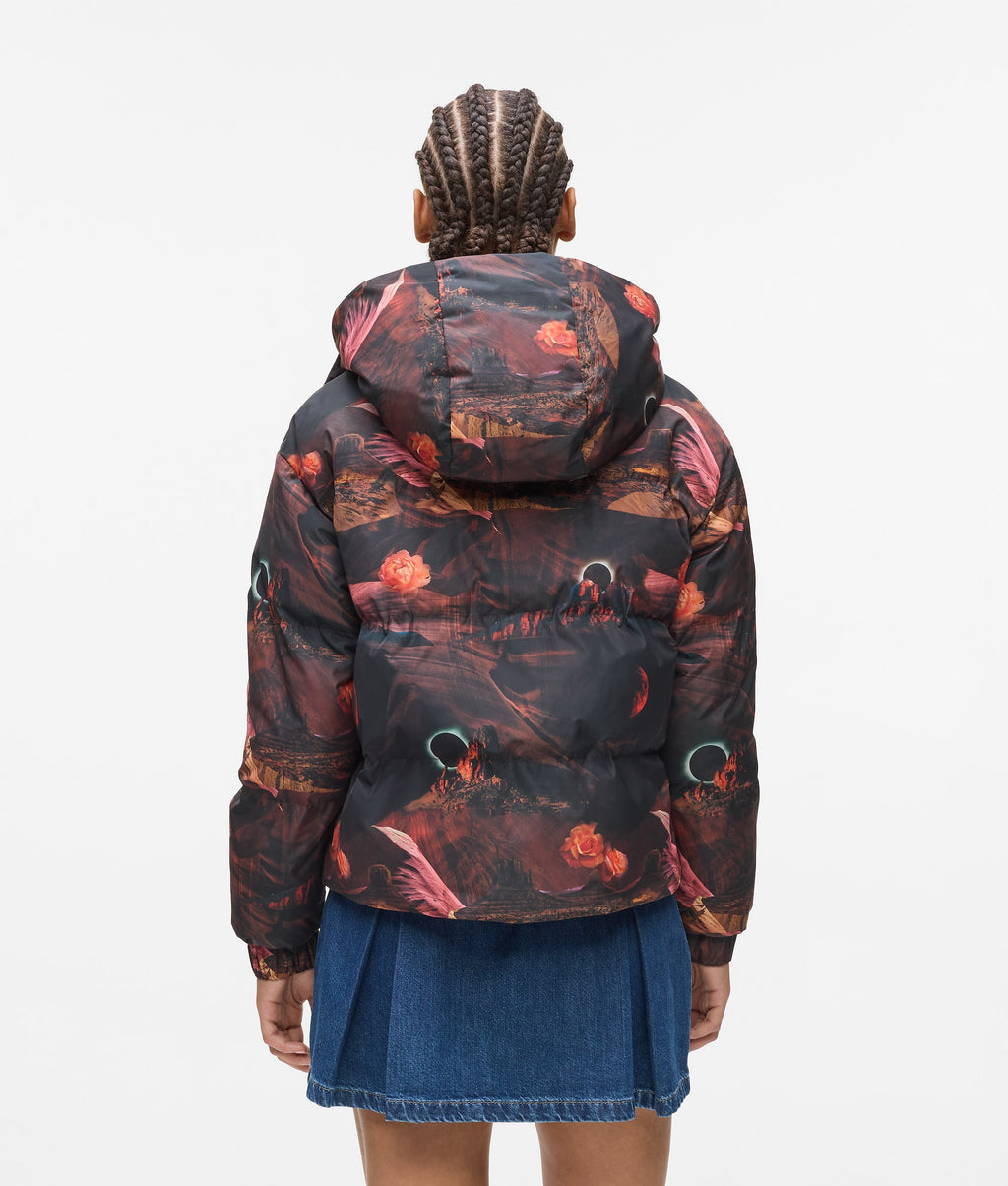 All-over-print puffer jacket
