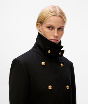 Button-detail coat
