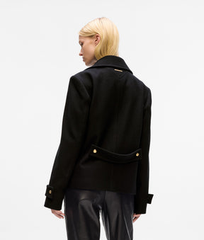 Button-detail coat