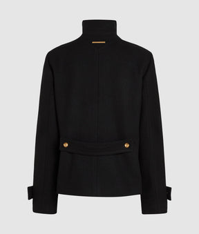 Button-detail coat