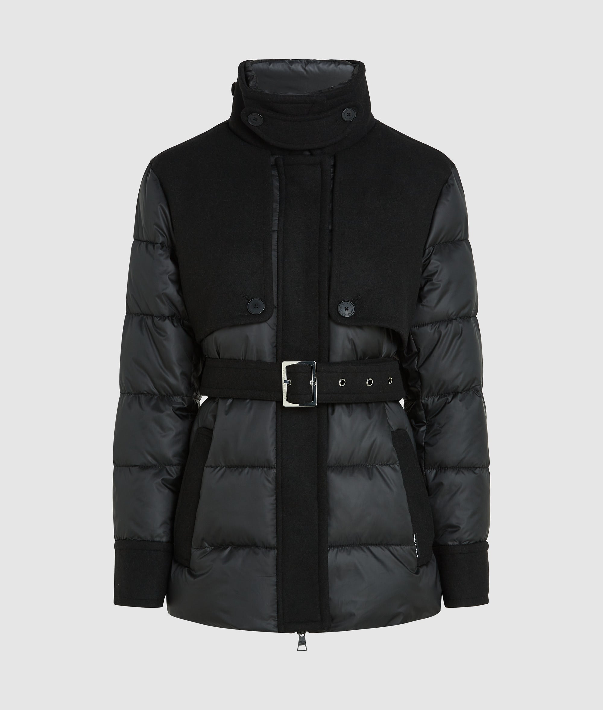 Wool-blend puffer jacket