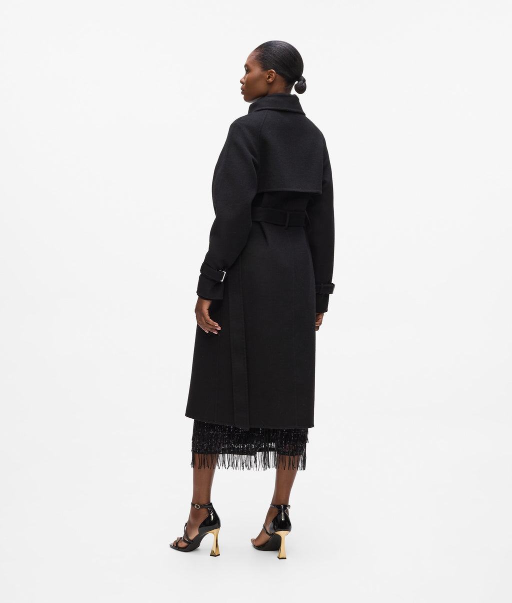 Belted long coat