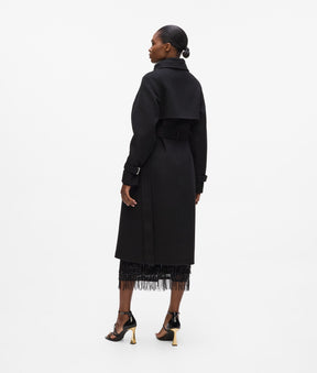 Belted long coat