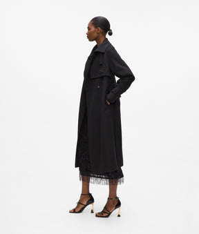 Belted long coat