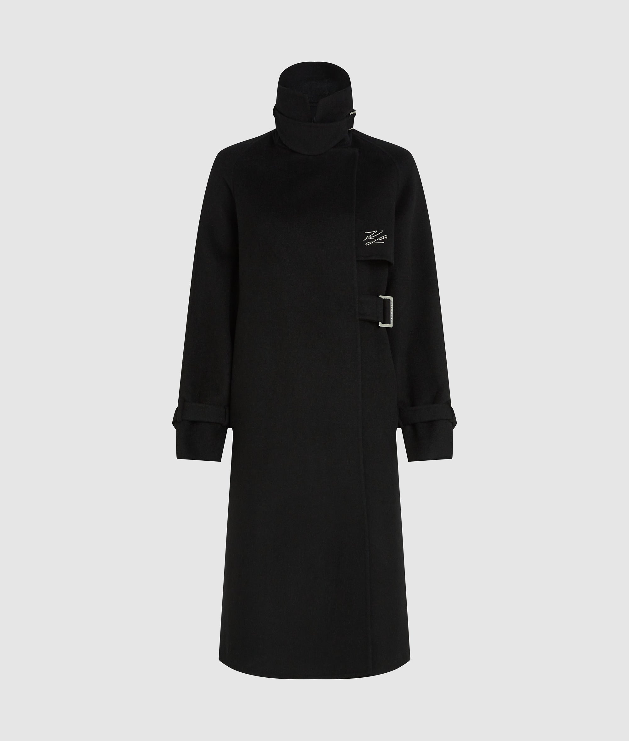 Belted long coat