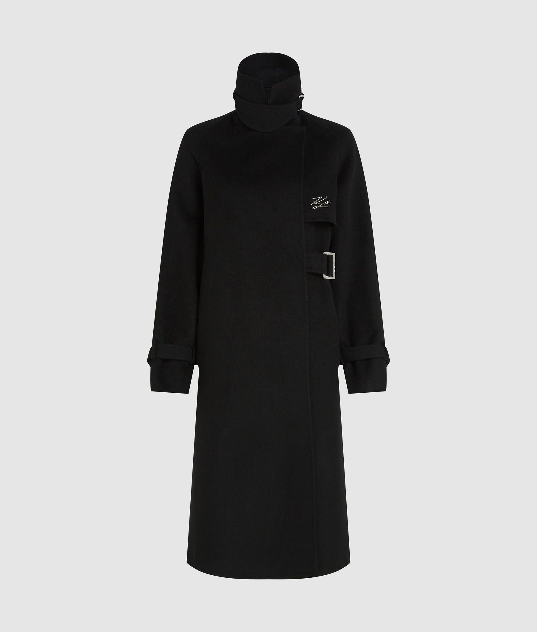 Belted long coat