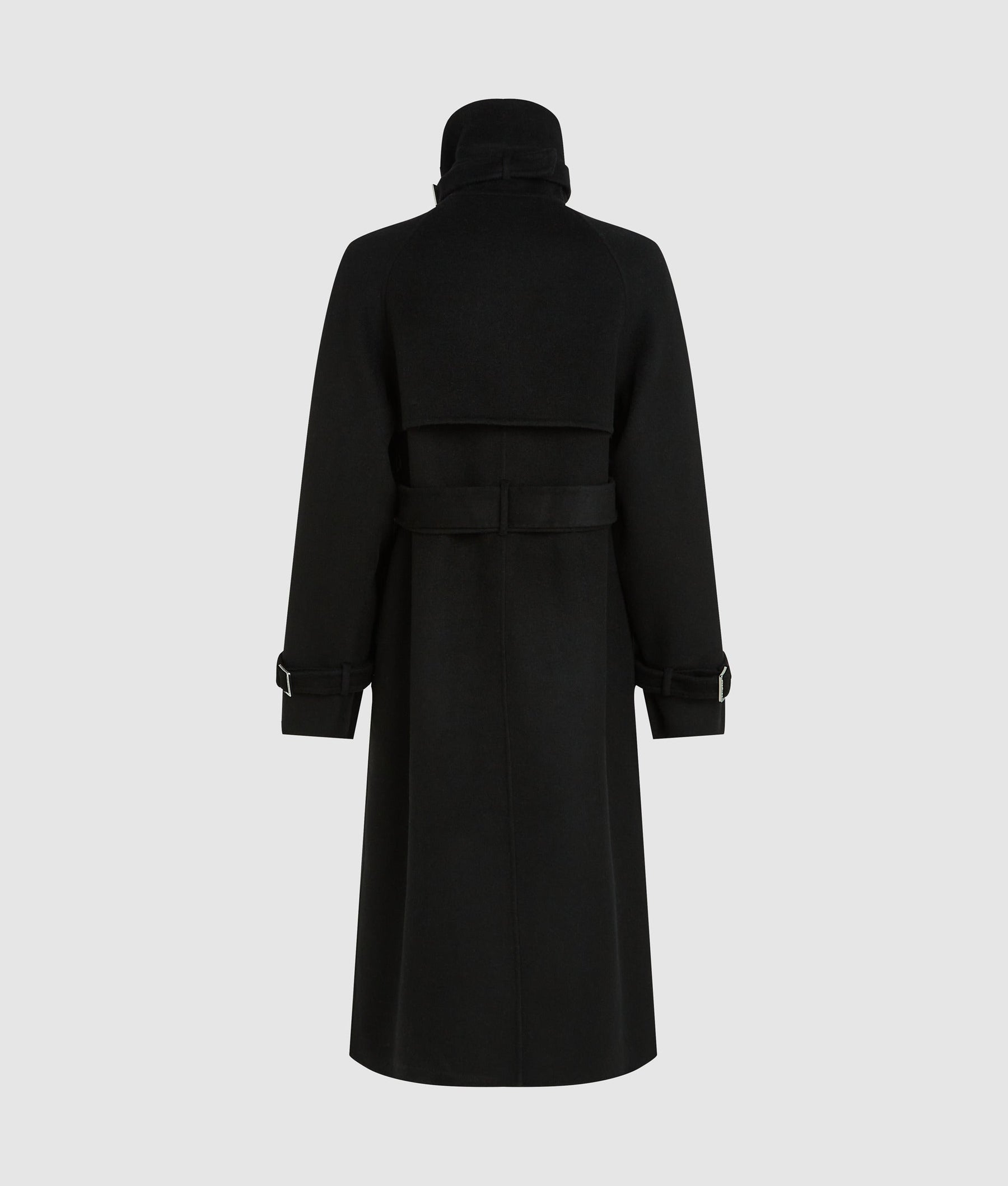 Belted long coat