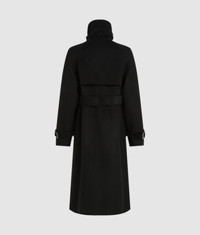 Belted long coat