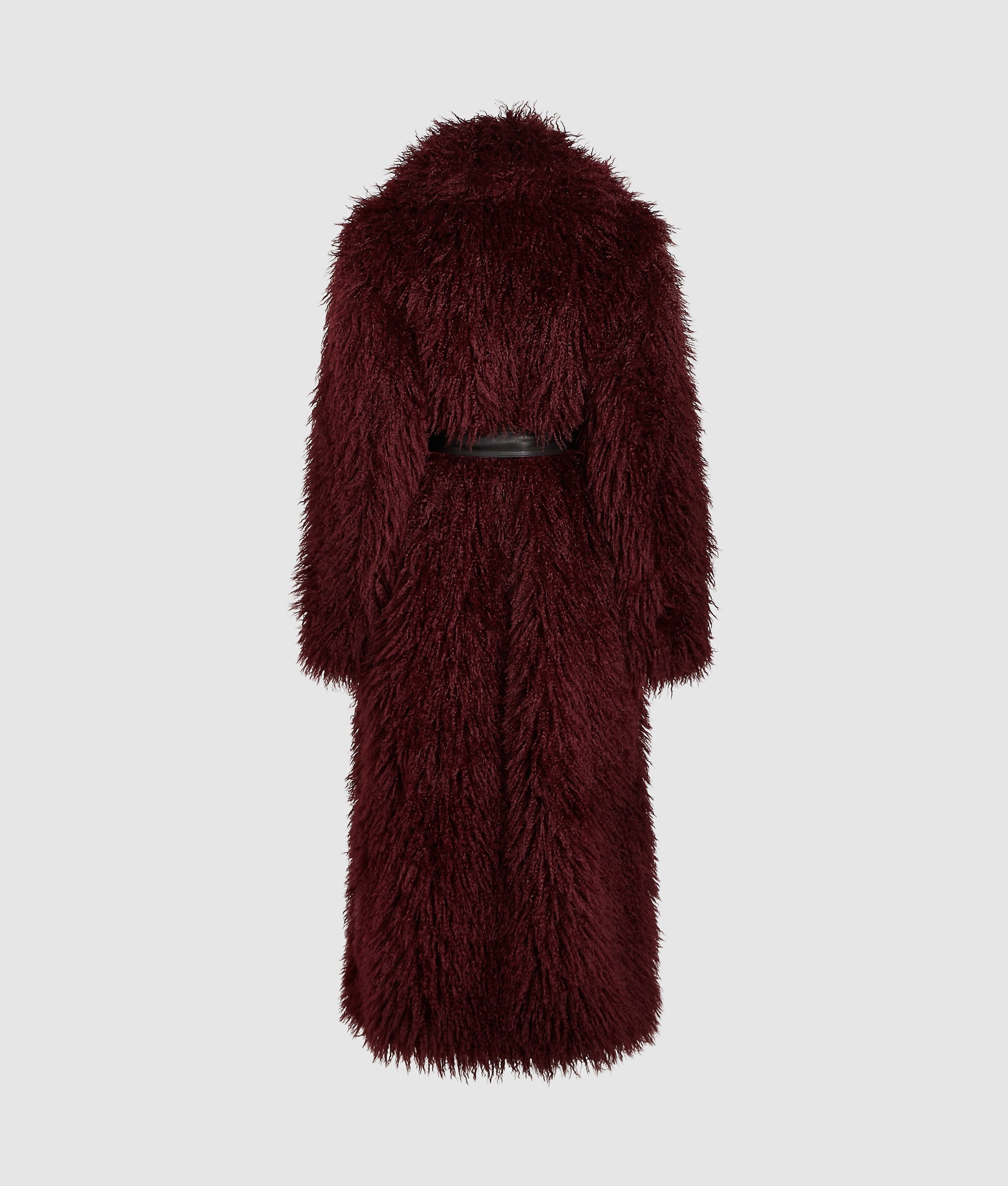 Long faux-fur coat