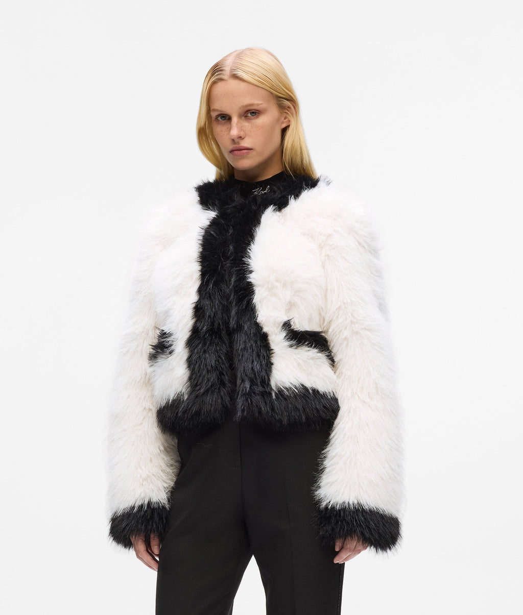 Faux-fur jacket