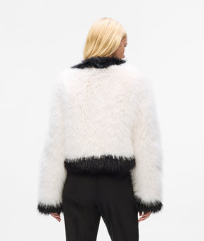 Faux-fur jacket