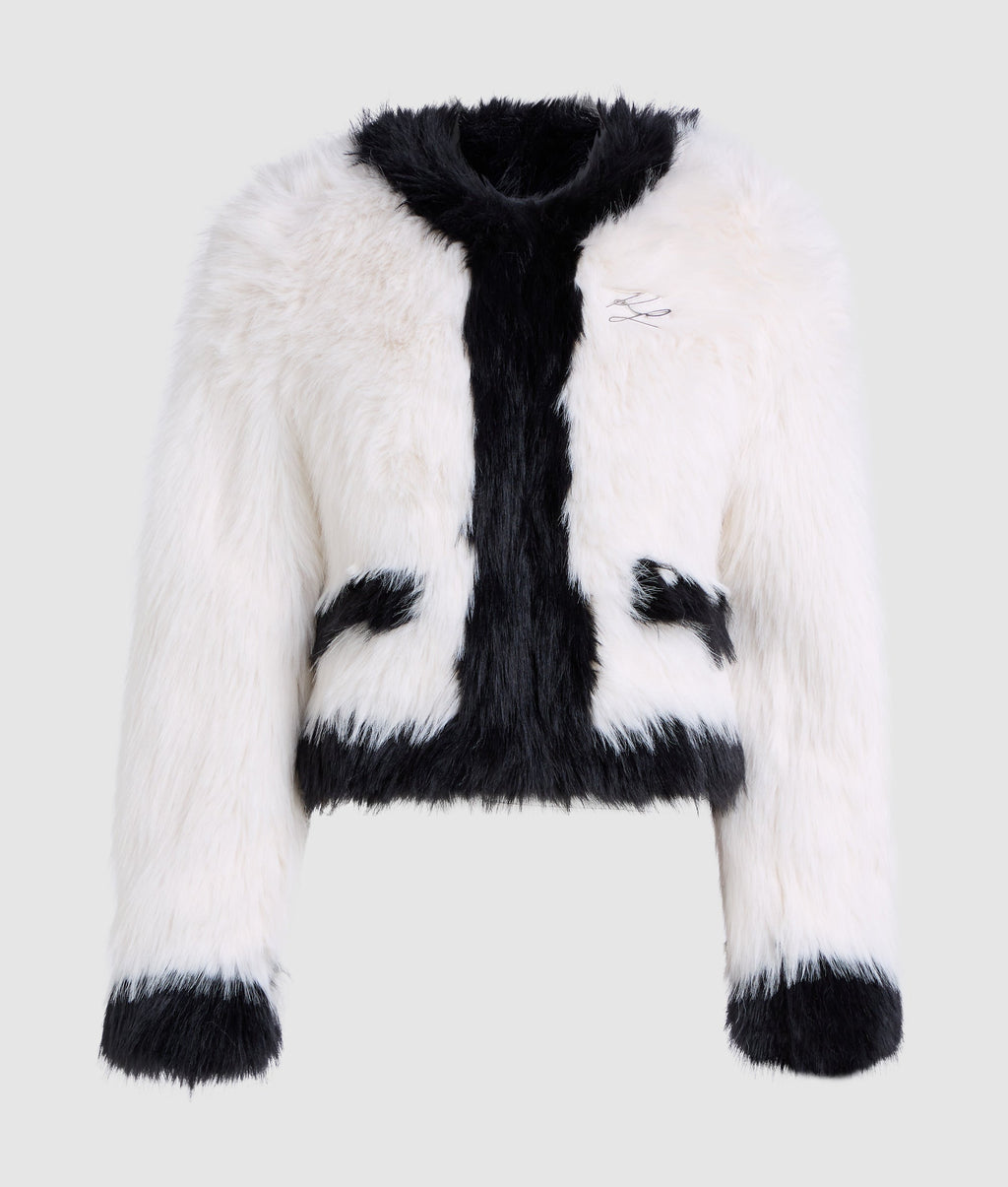 Faux-fur jacket