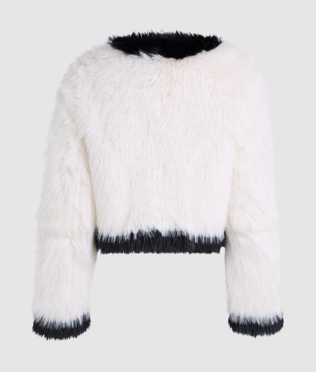 Faux-fur jacket