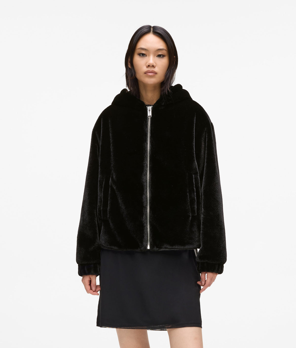 Faux-fur jacket