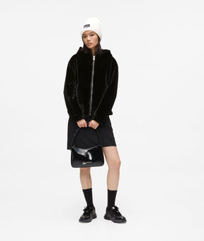 Faux-fur jacket
