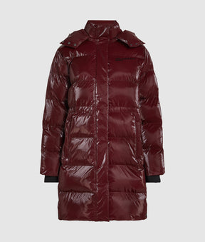 Long shiny padded jacket