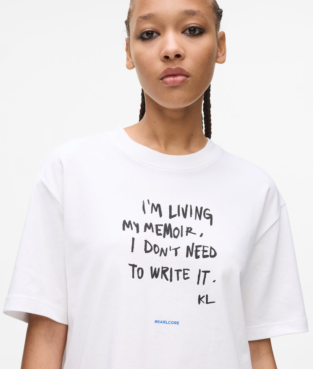 Relaxed Karl quote T-shirt
