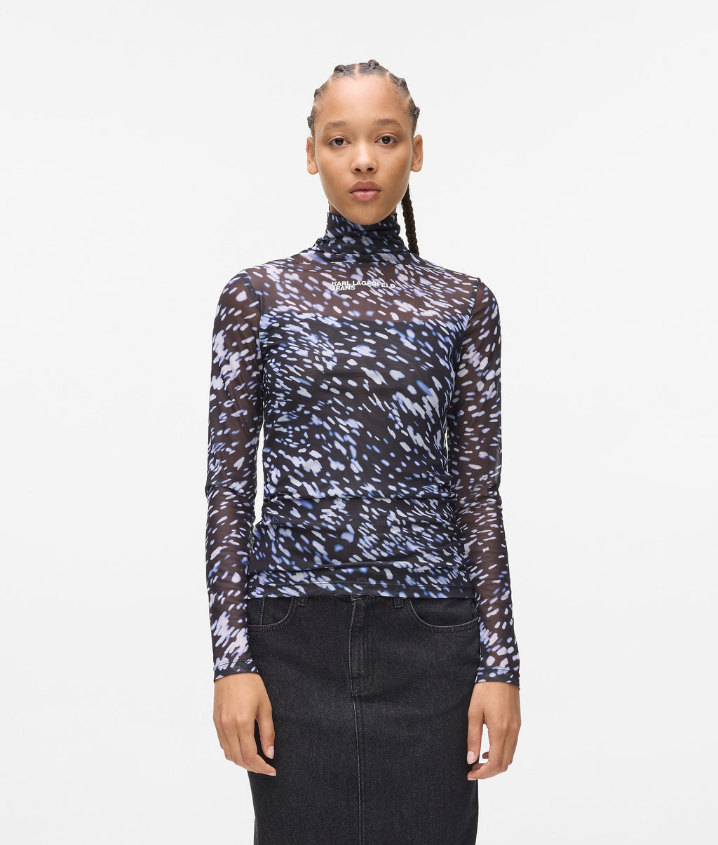 All-over-print mesh top