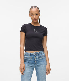 Studded monogram T-shirt