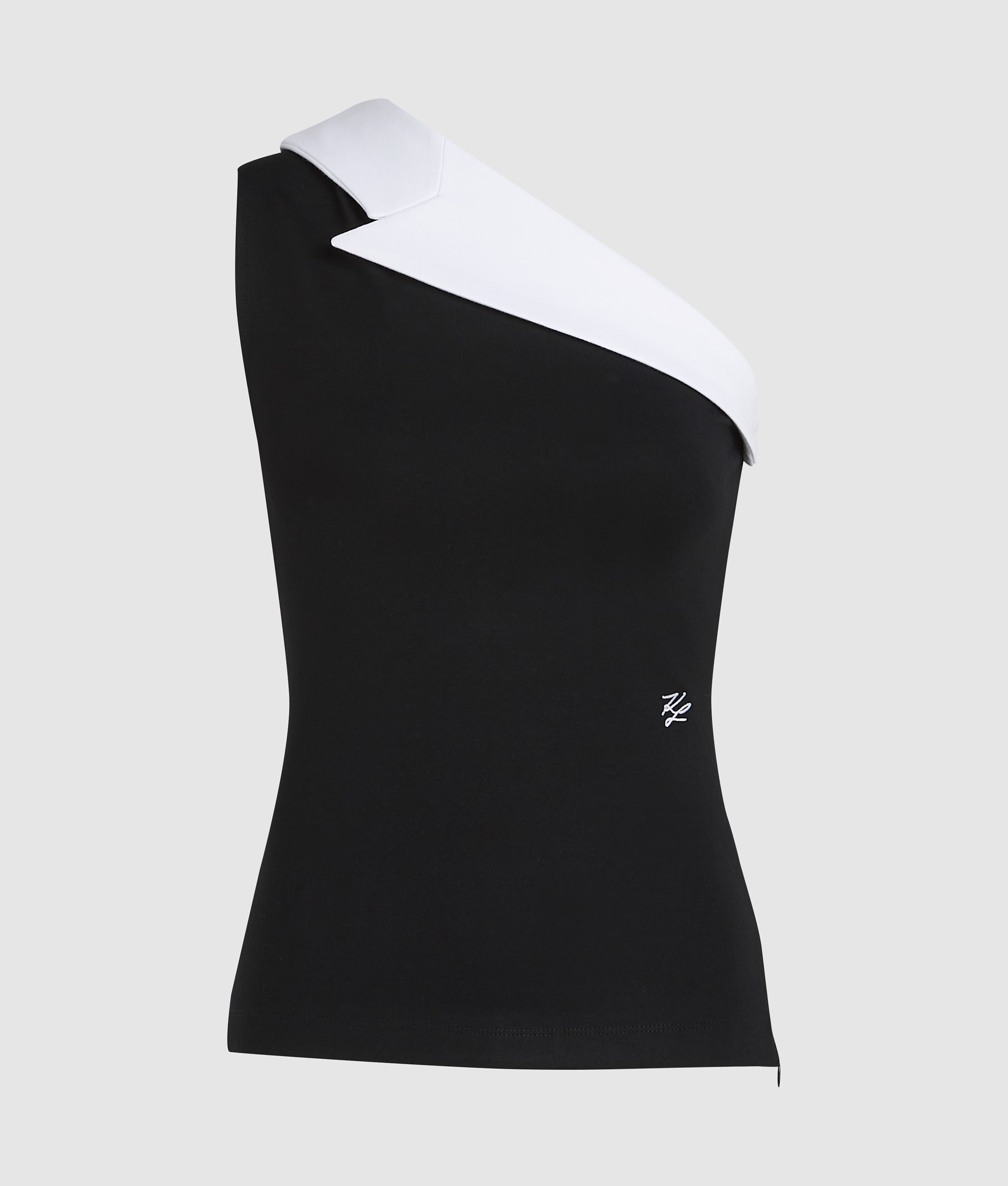 Karl DNA asymmetric lapel top