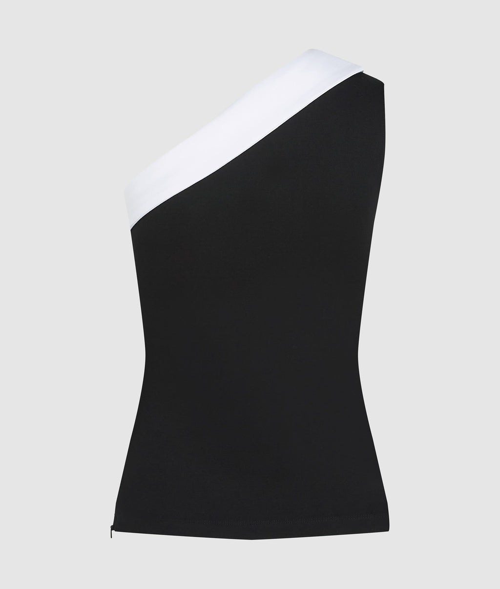 Karl DNA asymmetric lapel top