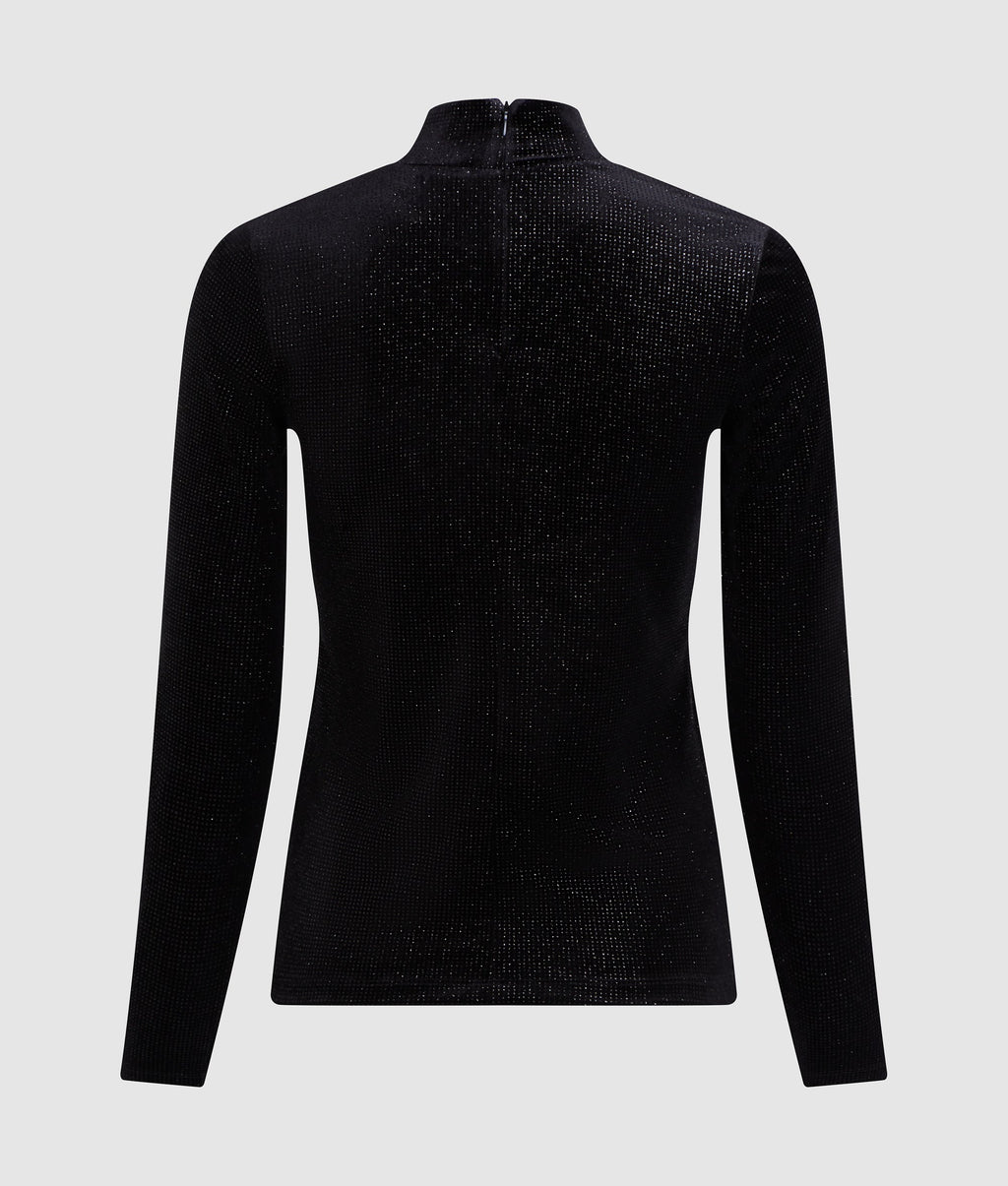 Sparkling velvet top