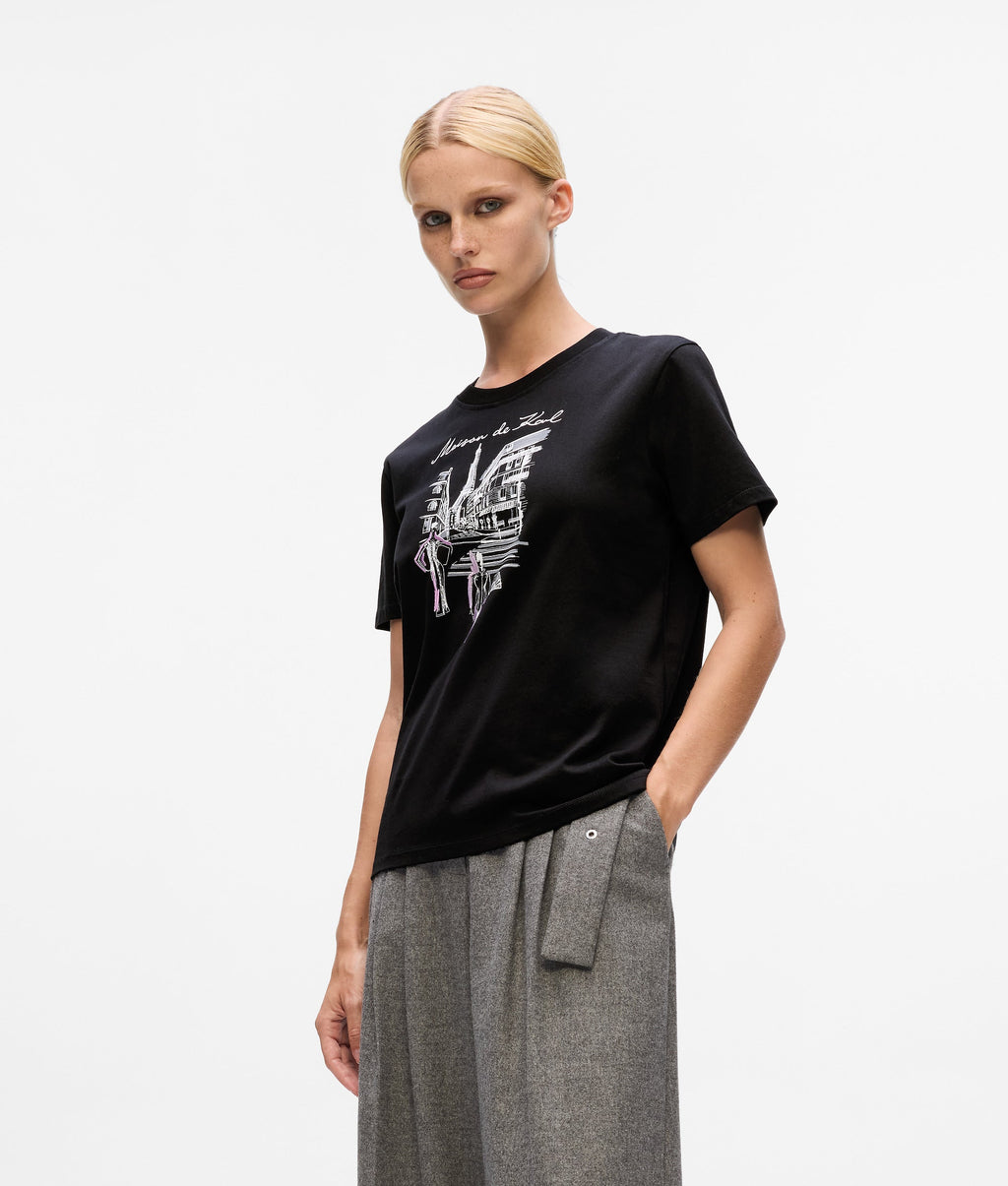 Paris sketch T-shirt