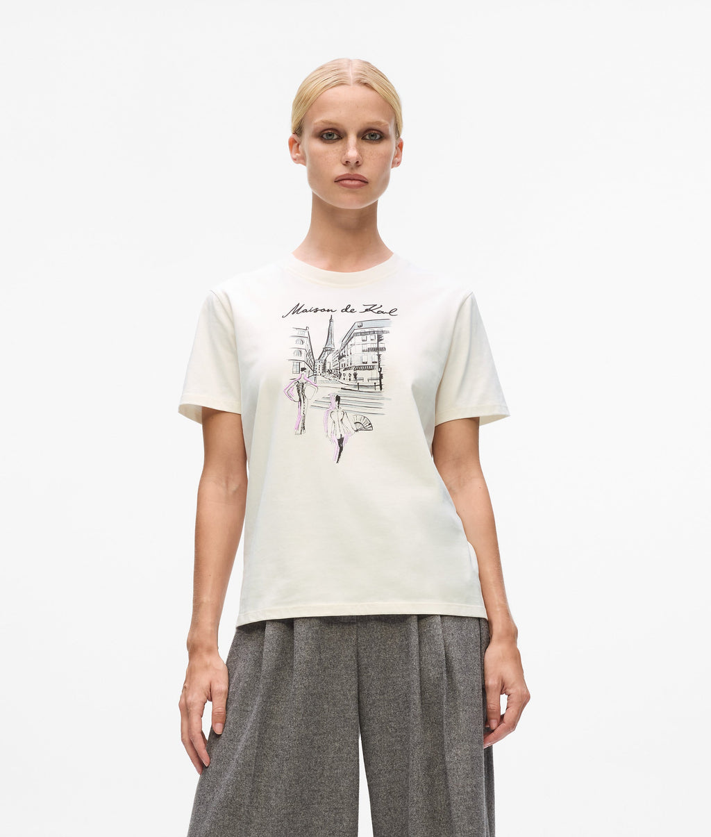 Paris sketch T-shirt