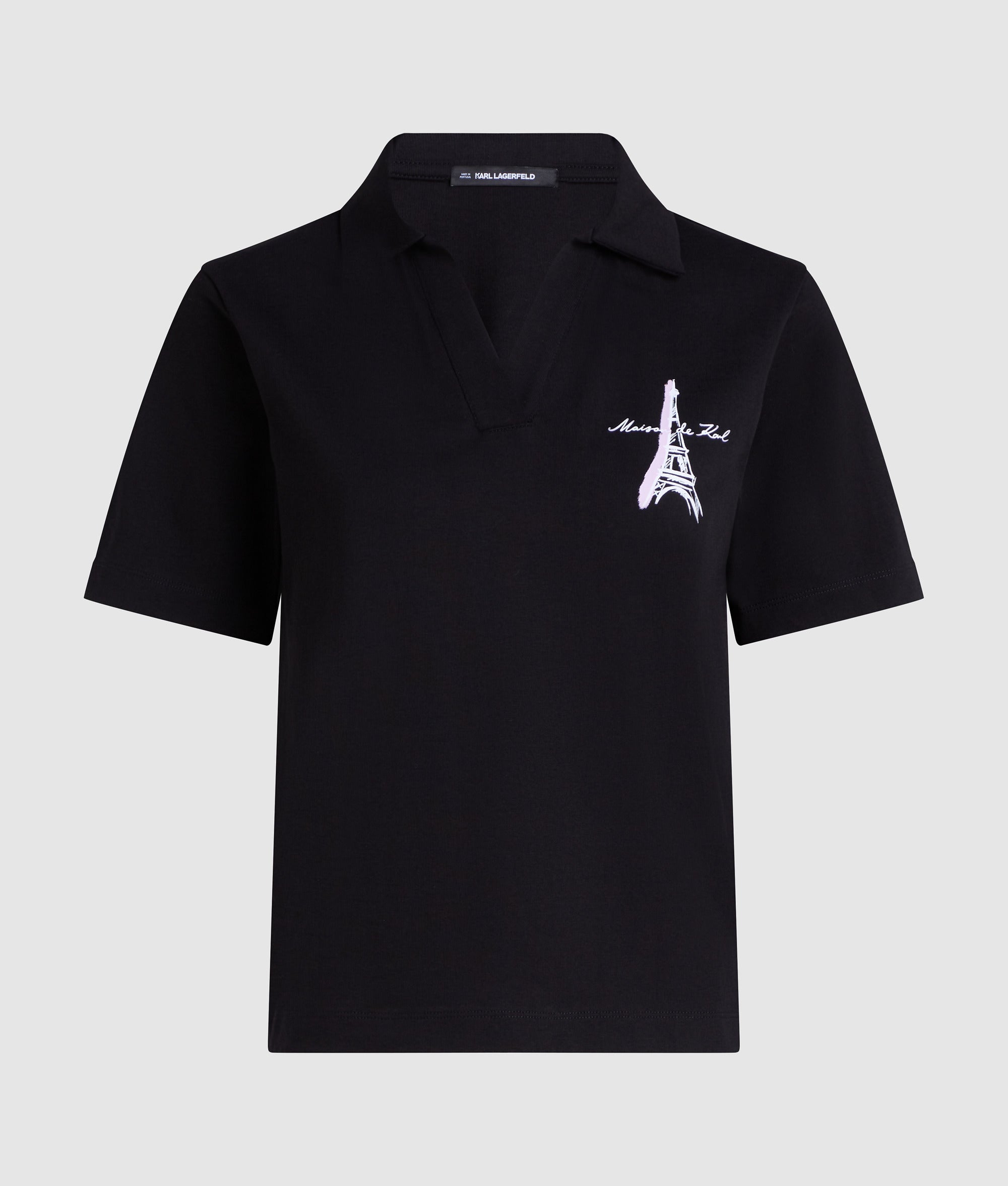 Paris sketch polo shirt