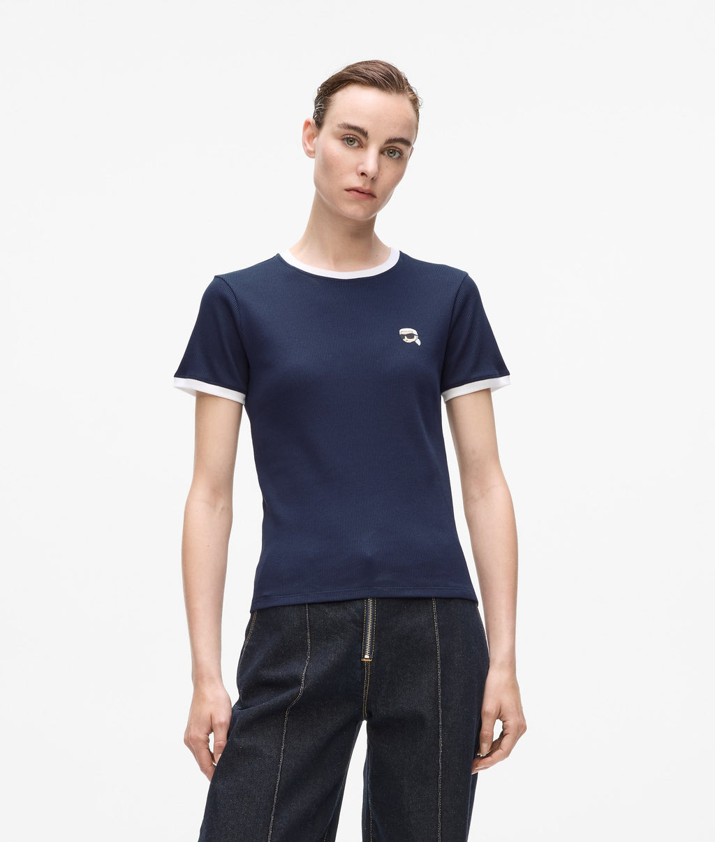 Ikon slim fit rib T-shirt