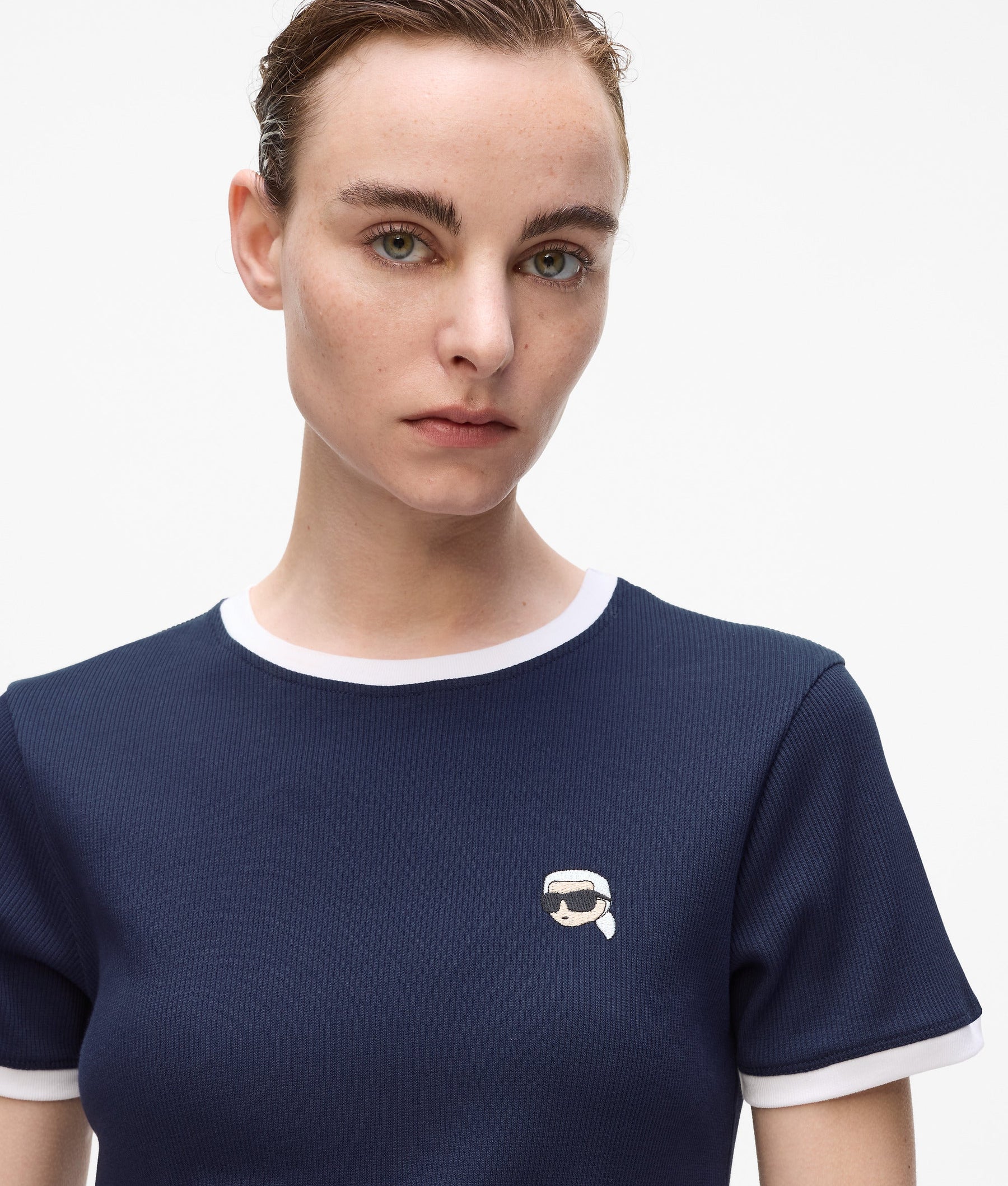 Ikon slim fit rib T-shirt