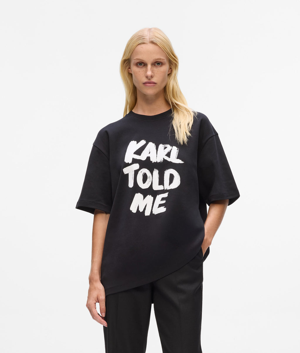 Exclusive "Karl told me" relaxed T-shirt
