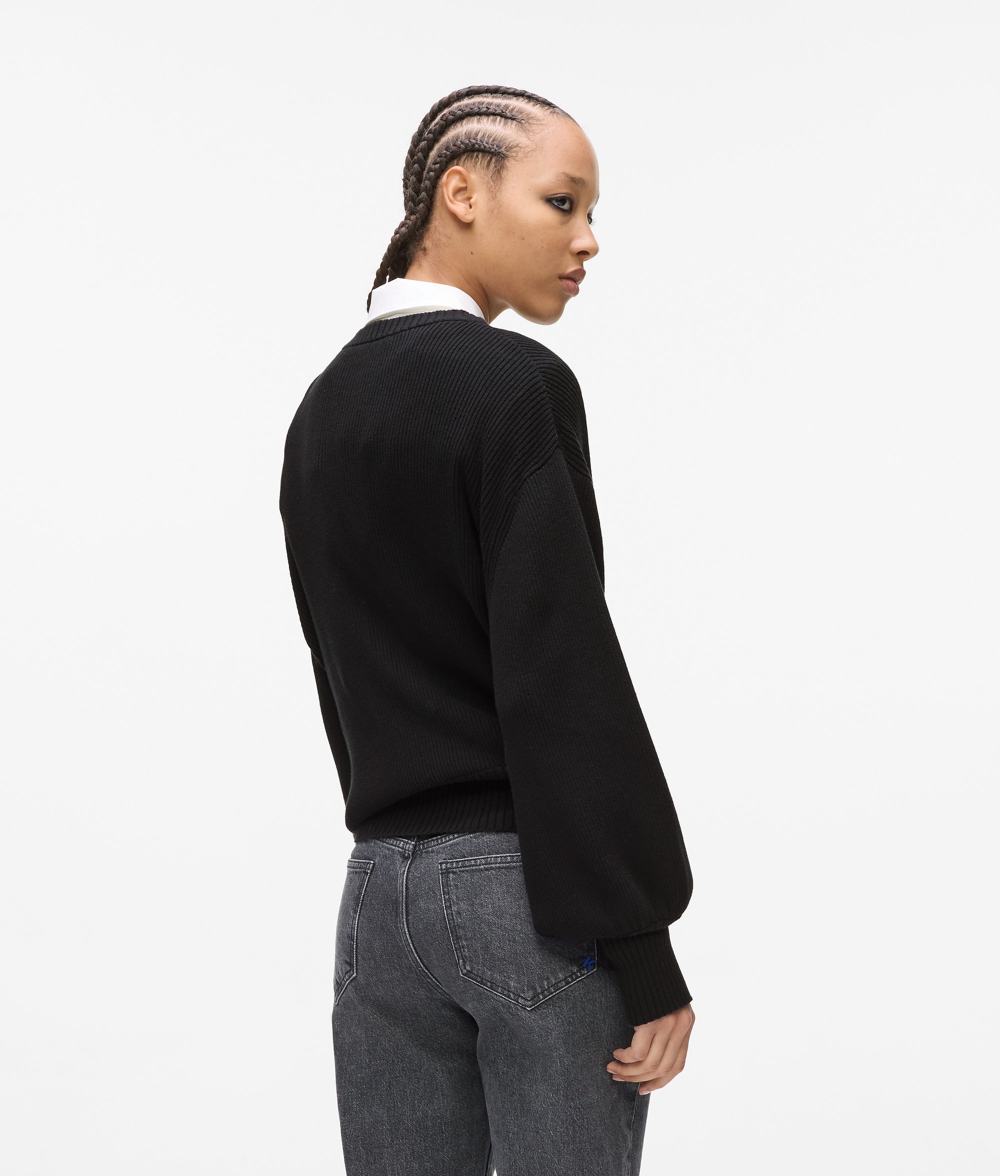 Balloon sleeve jumper