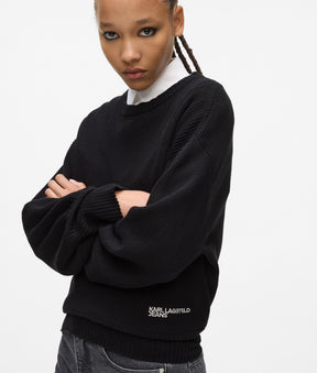 Balloon sleeve jumper