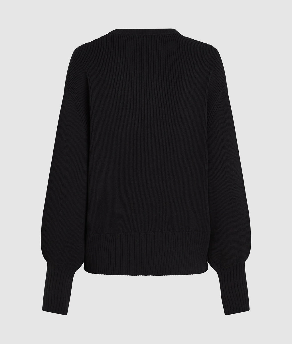 Balloon sleeve jumper