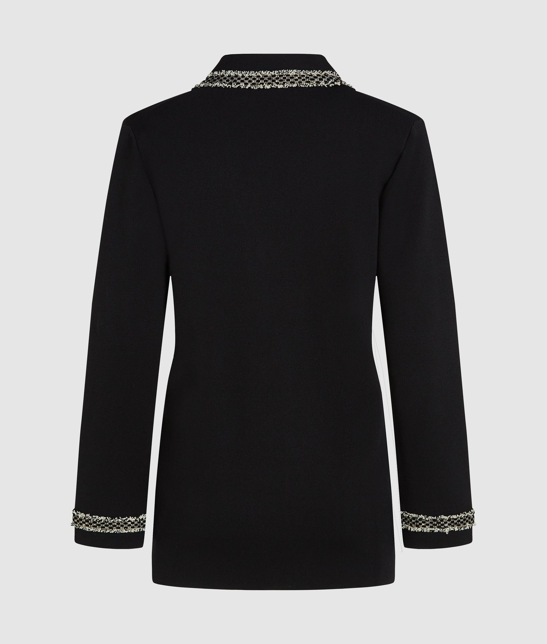 Bouclé detail cardigan