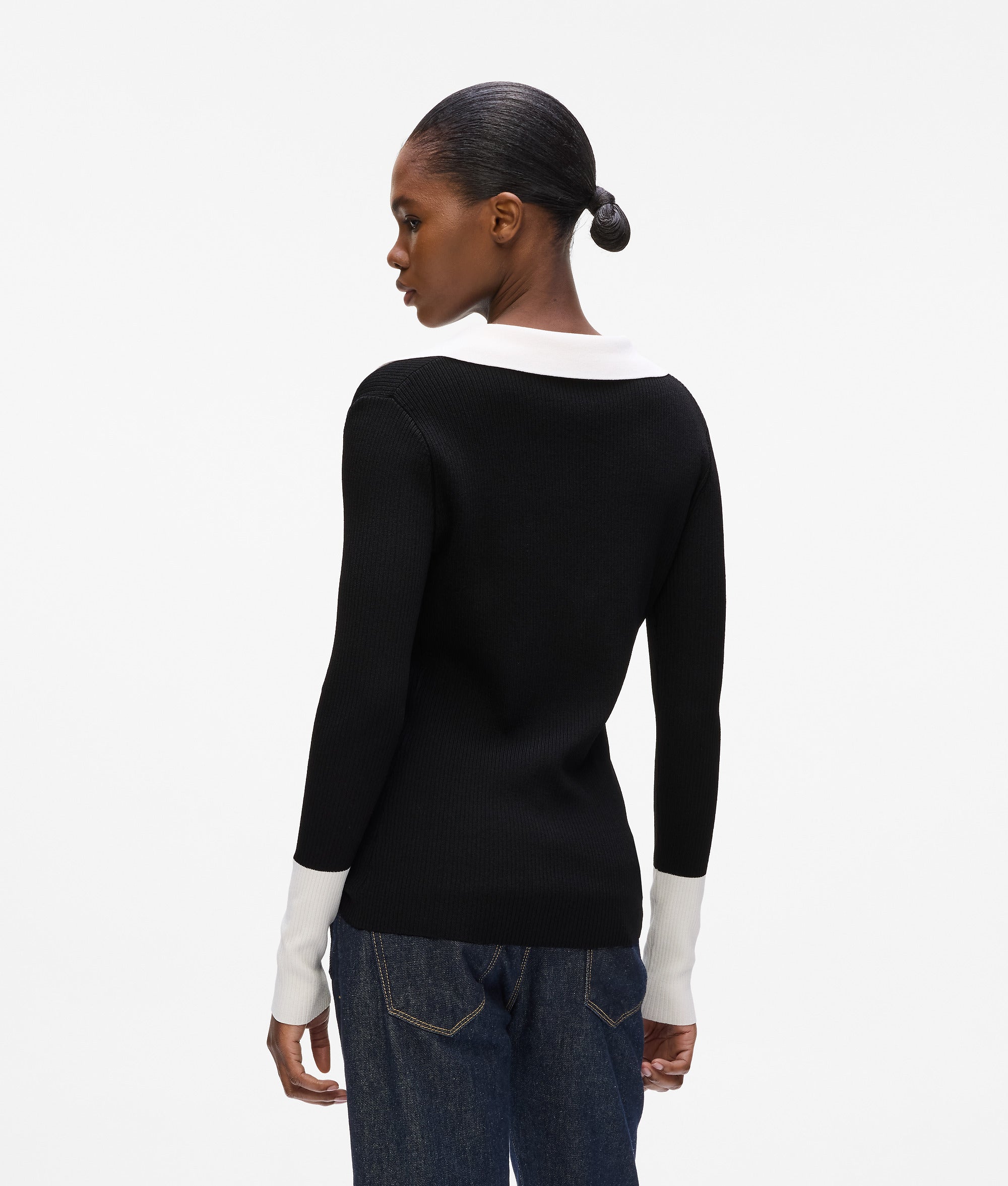 Monochrome polo shirt