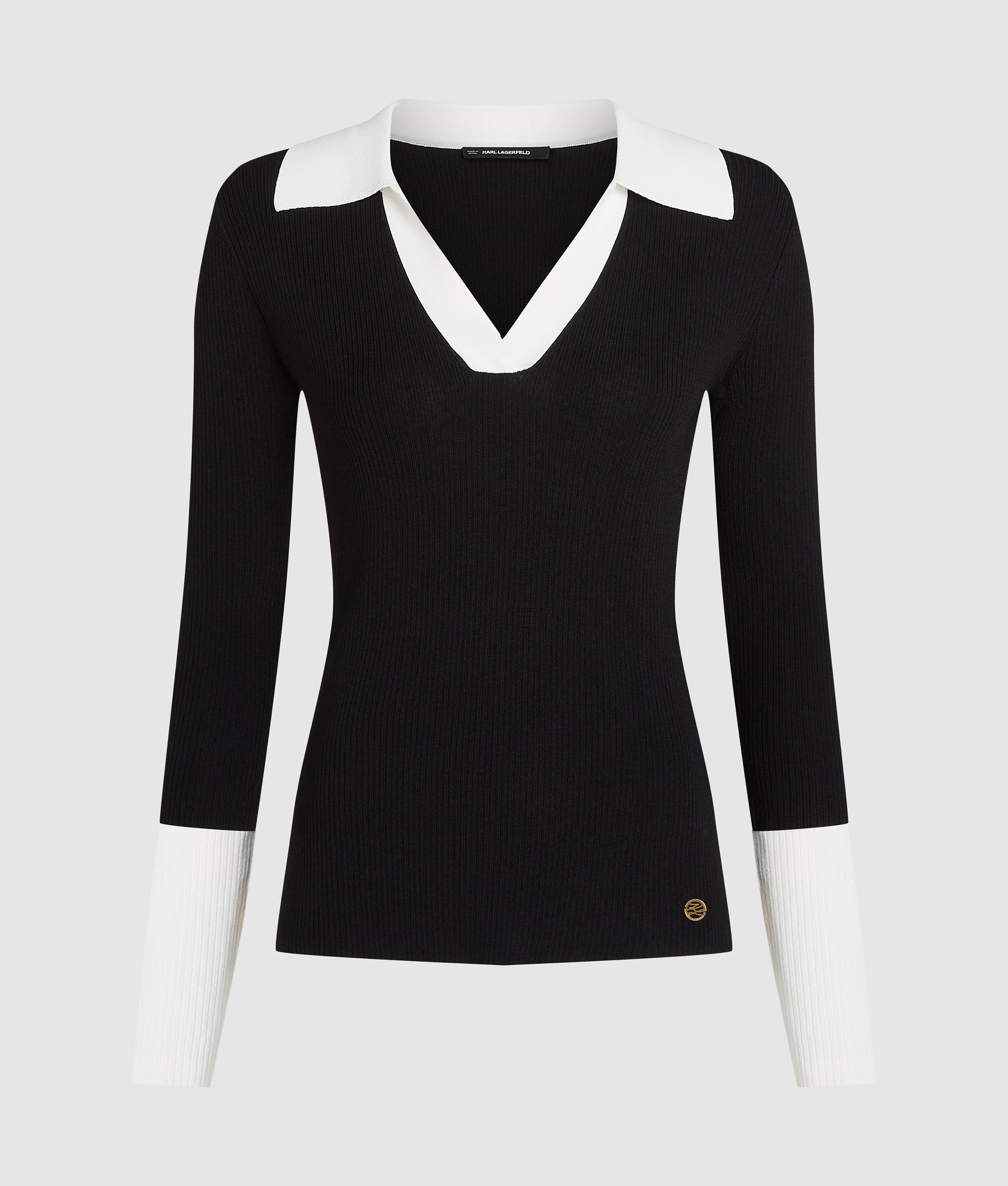 Monochrome polo shirt