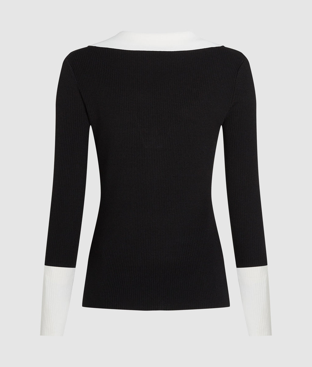 Monochrome polo shirt