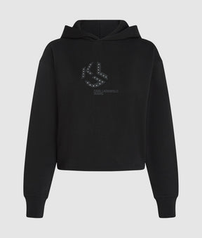Studded monogram hoodie