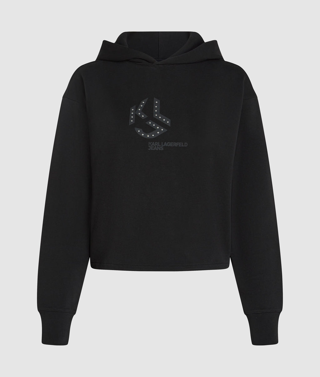 Studded Monogram hoodie