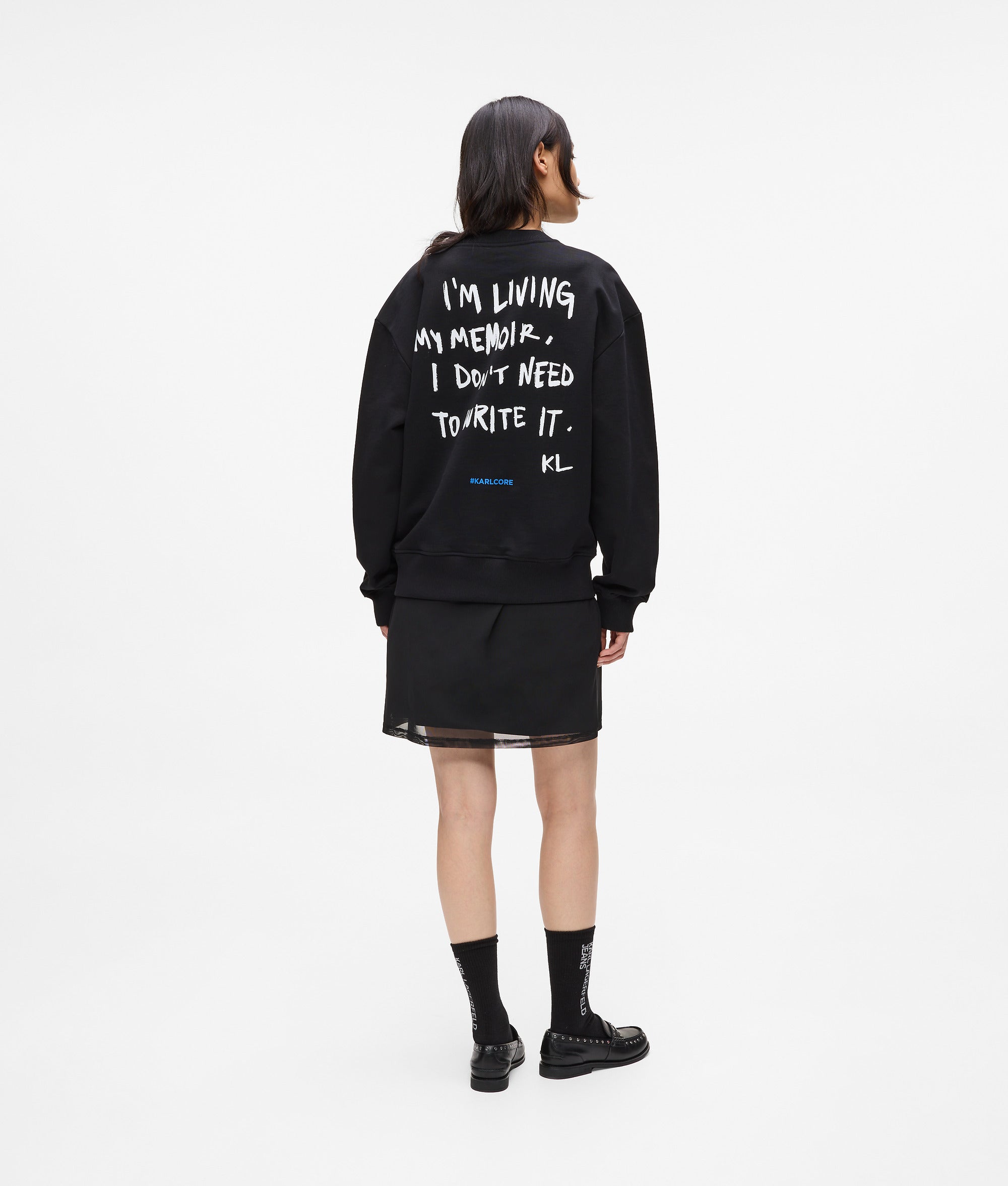Relaxed Karl quote sweatshirt