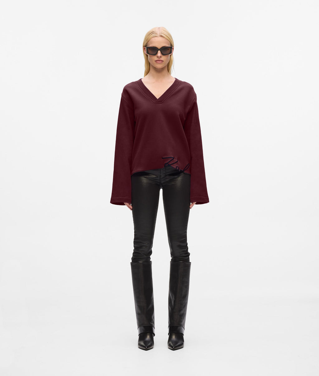 Signature hem sweatshirt