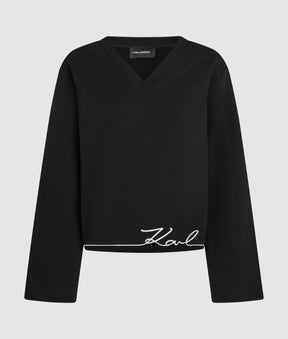 Signature hem sweatshirt