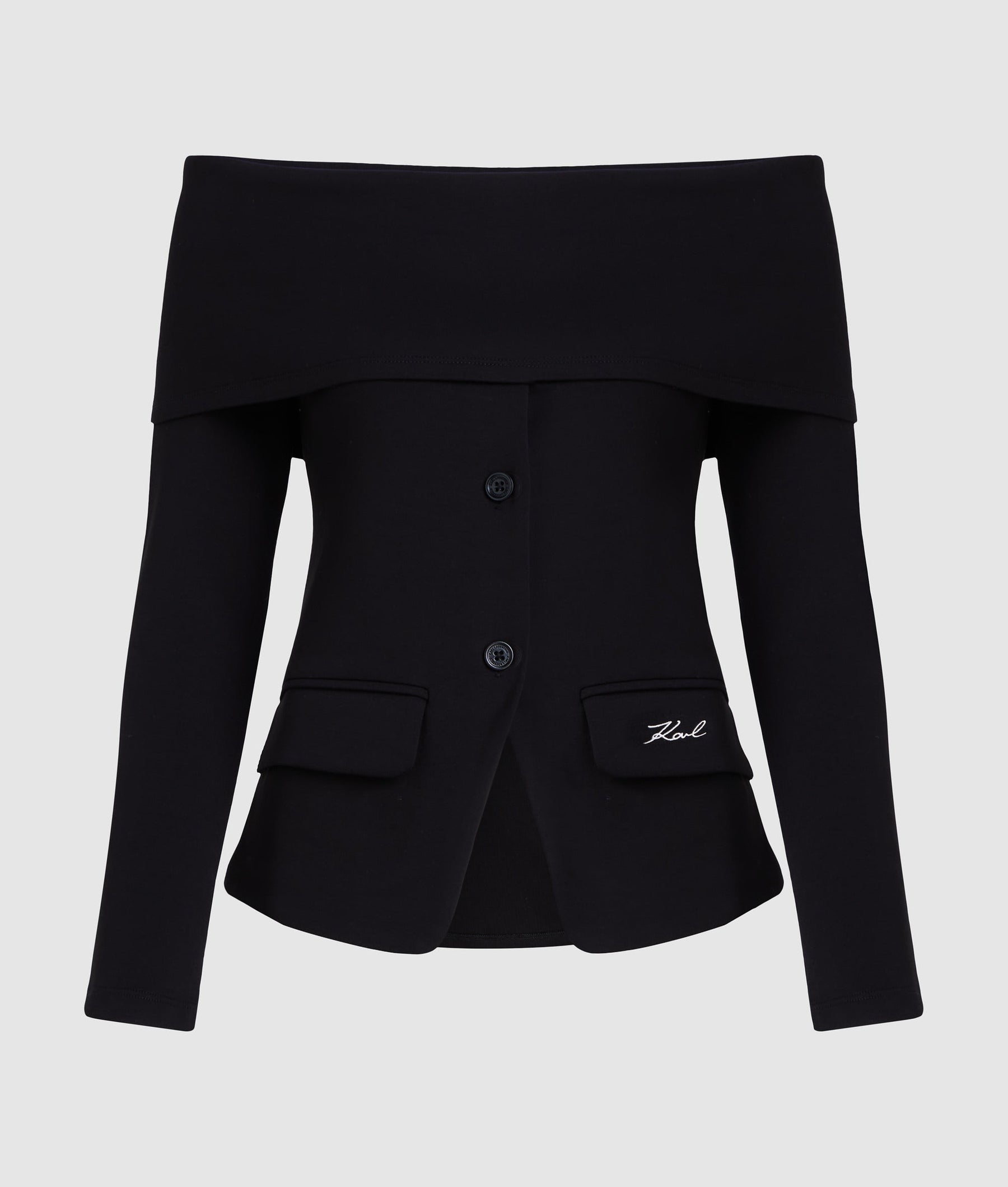 Off-shoulder sweatshirt